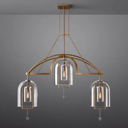Fulcrum Linear Chandelier 61" For Living Room