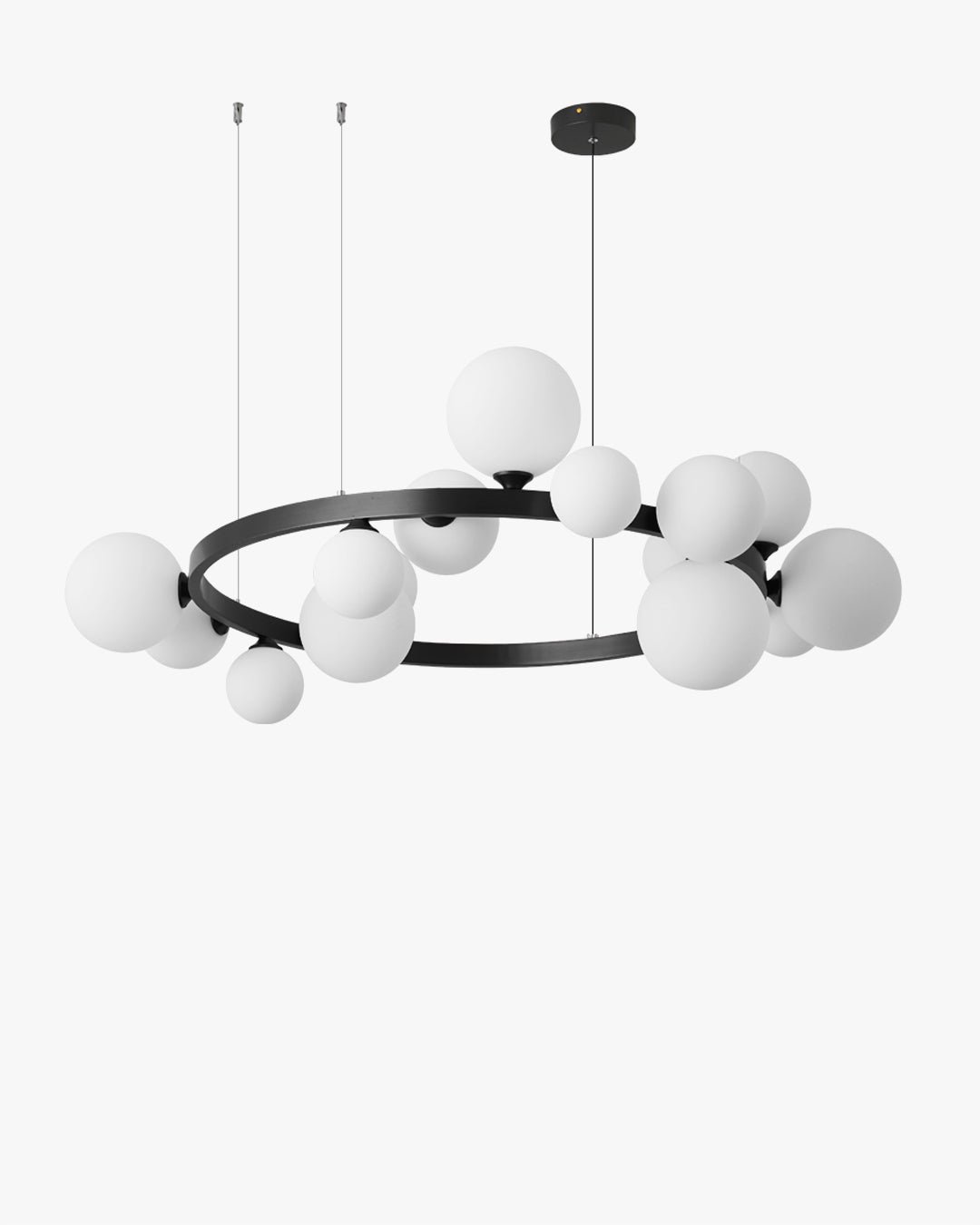 Circular Frosted Bubble Chandelier-WM2494