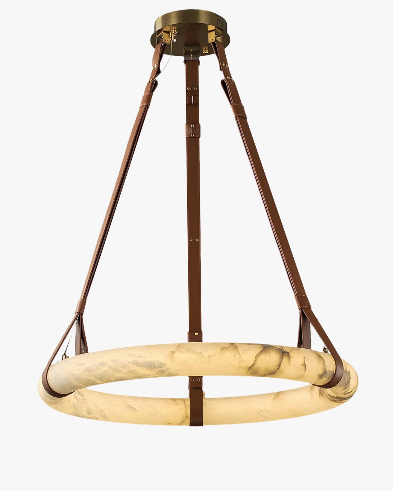 Alabaster Circular LED Chandelier-WM2874