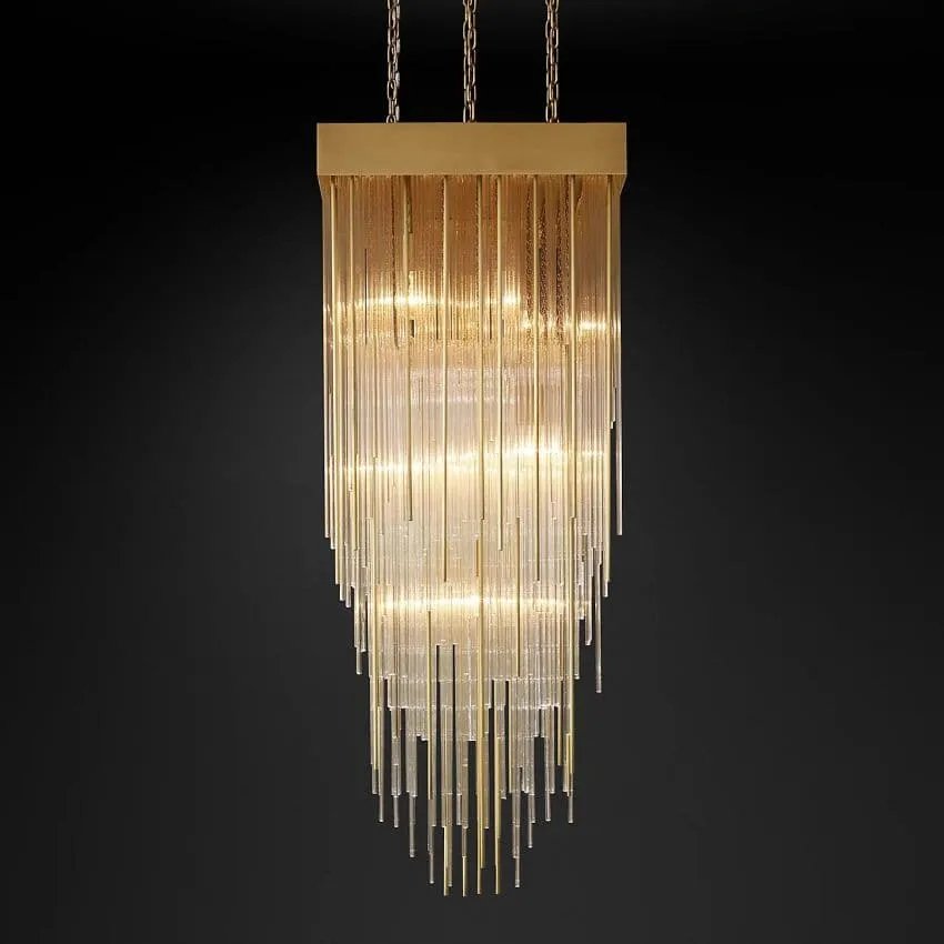 Cascada Square Chandelier 20"