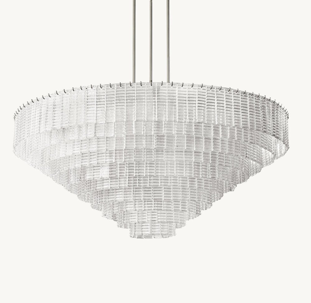 SIRENE CLEAR GLASS ROUND CHANDELIER 65"