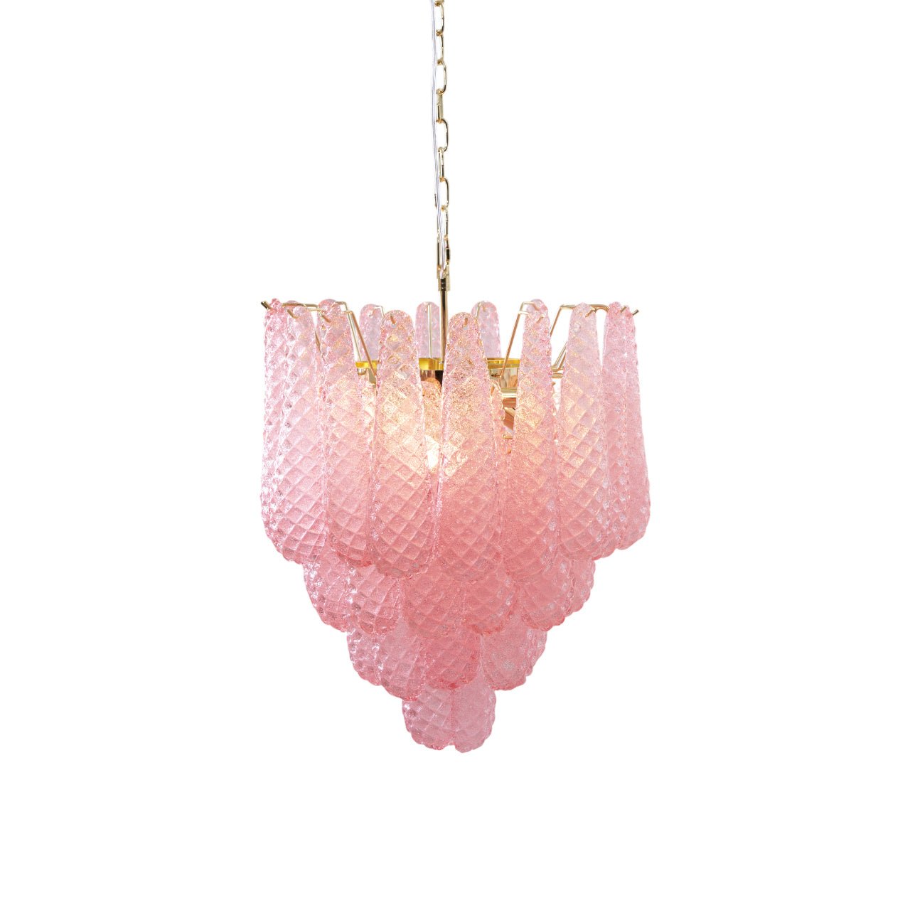 Drop Pink Chandelier