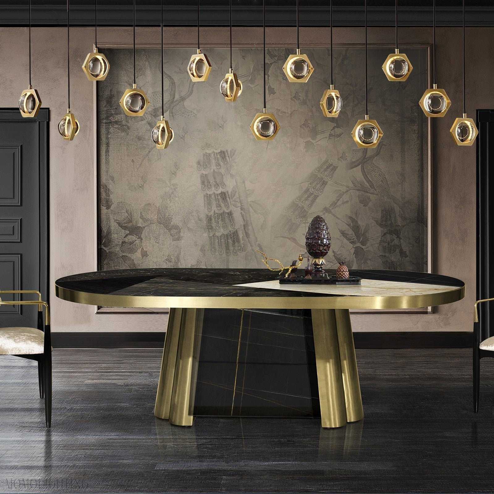 Eclatant Linear Chandelier W72''