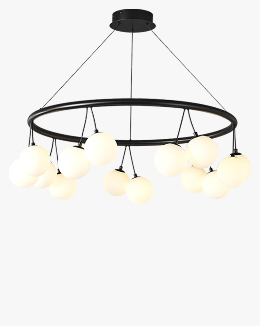 Cherry Glass Globe Chandelier-WM2318