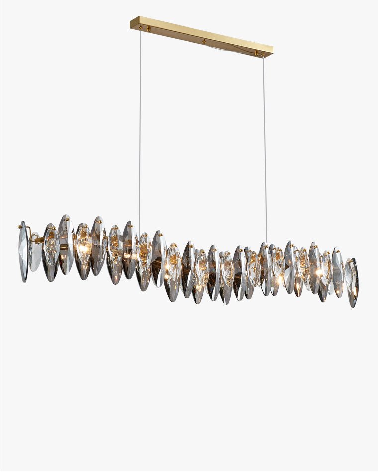 Smoked Crystal Linear Chandelier-WM2188