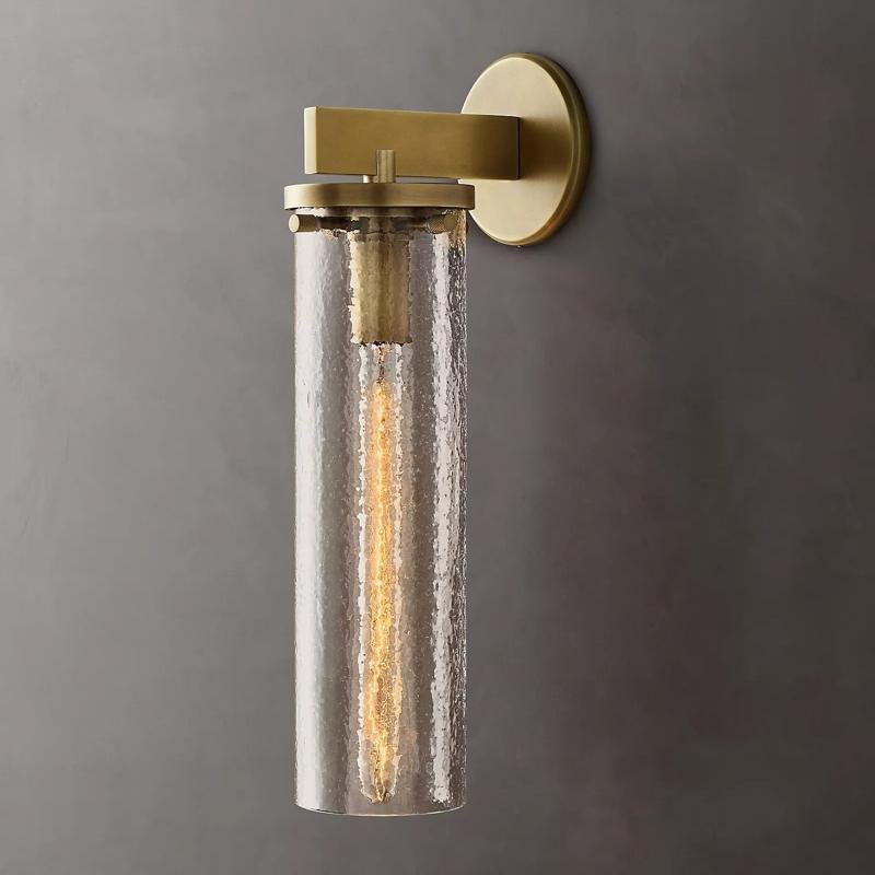 Modern Bamcee Clear Glass Cylindrical Wall Sconce Wall Lamp