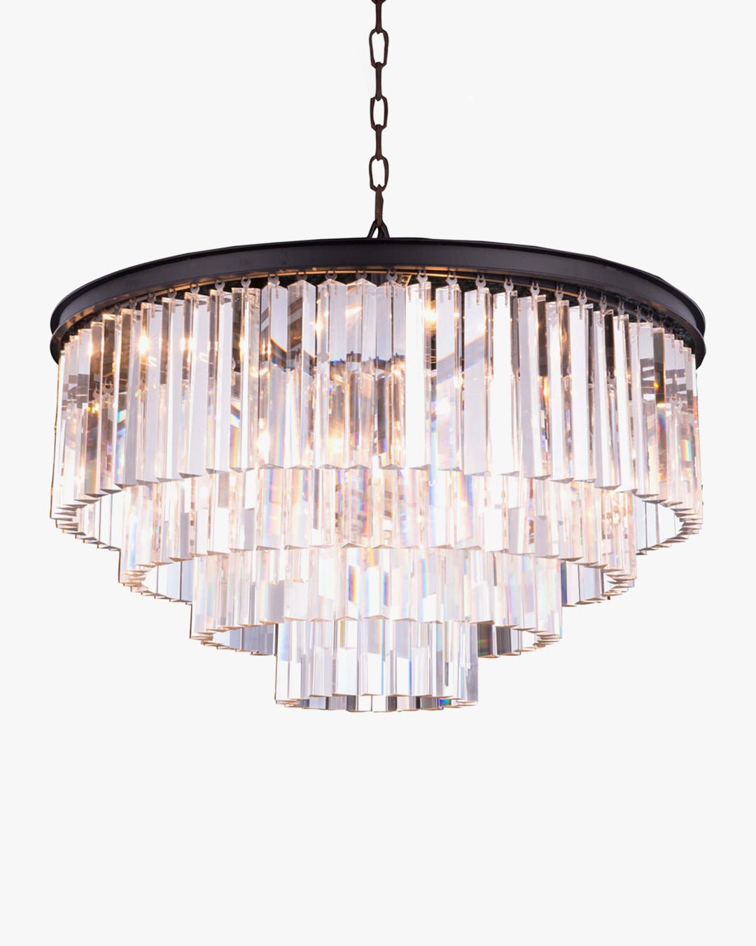 Tiered Crystal Prism Chandelier-WM2790