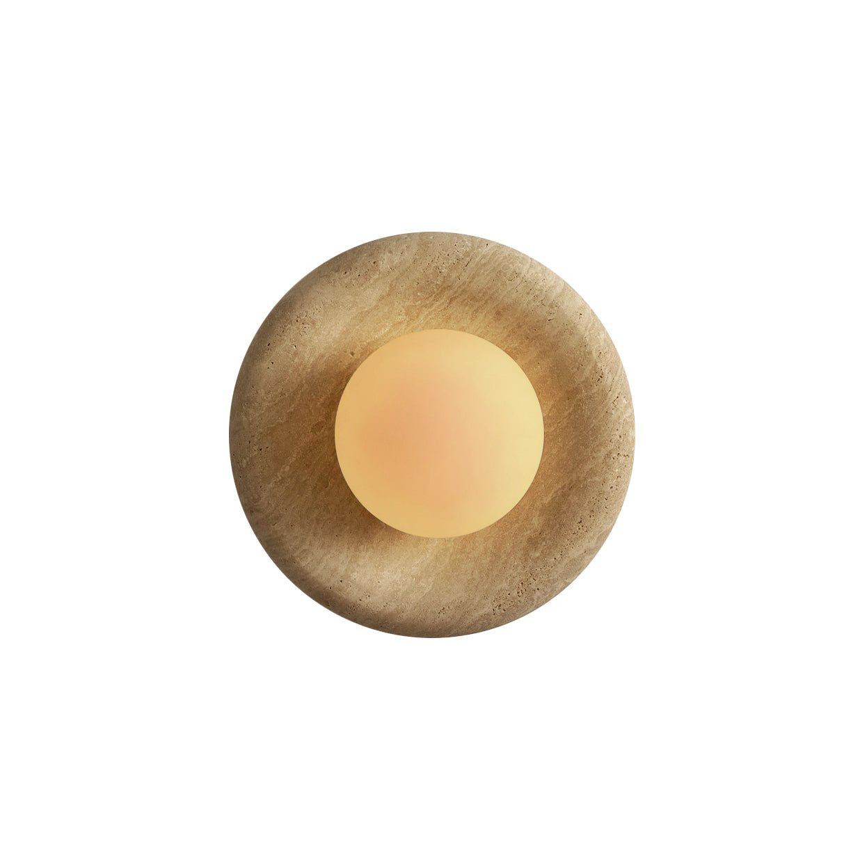 Orli Round Marble Sconce