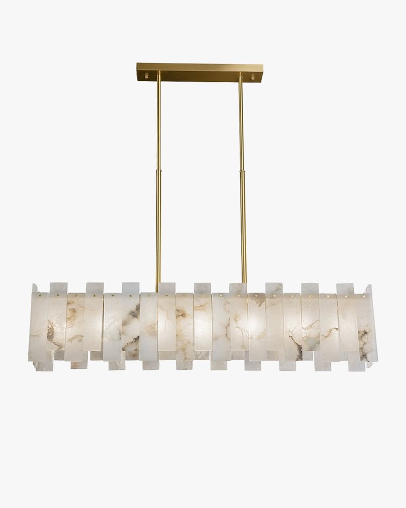 Rectangular Alabaster Chandelier-WM2856