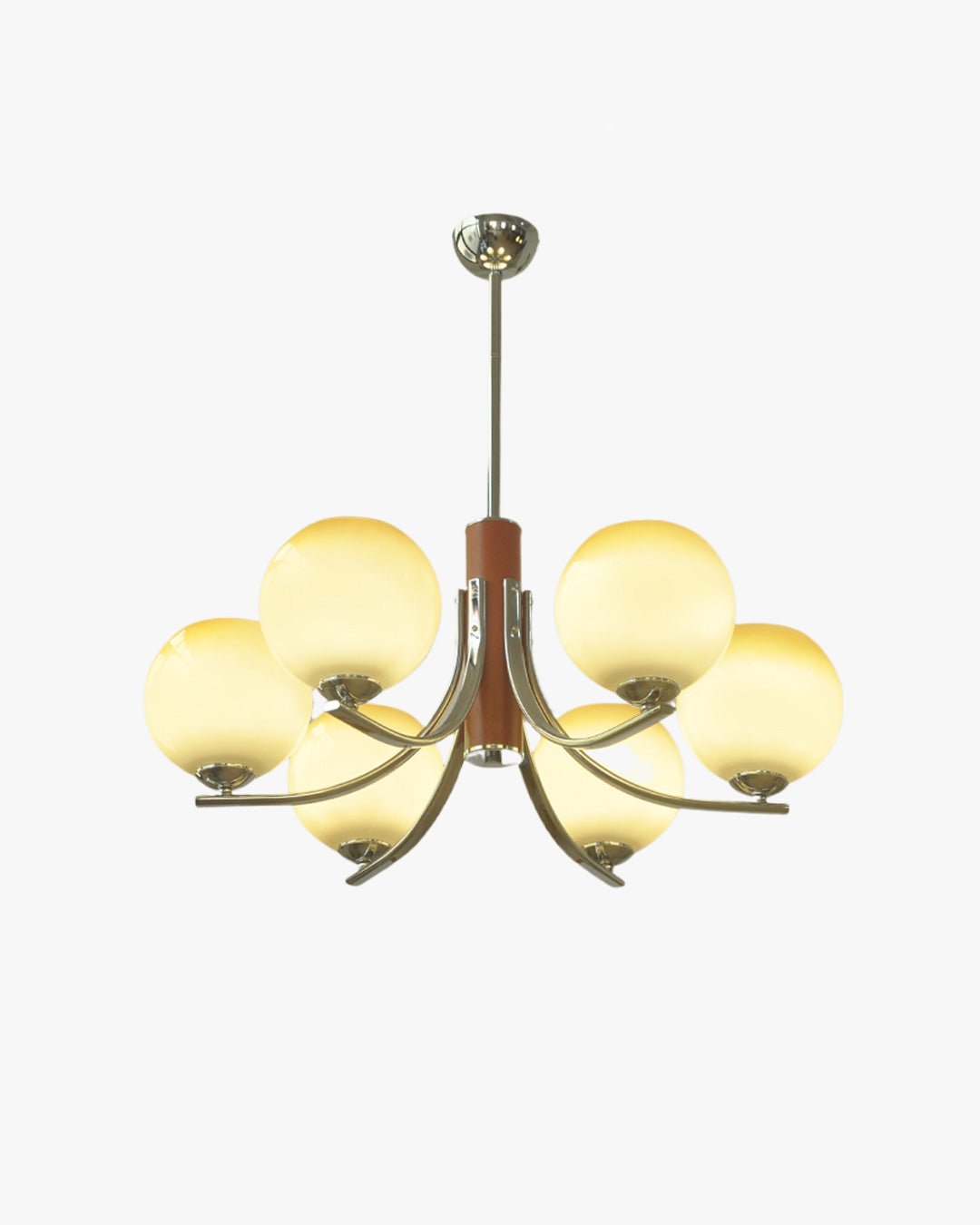 Colored Glass Arm Chandelier-WM2697