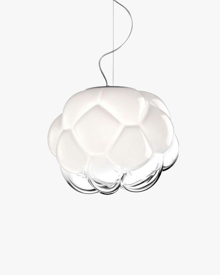 Cloud Milk Blown Glass Ceiling Light-WM1036