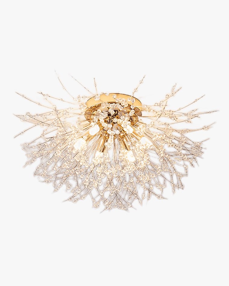 Dandelion Crystal Flush Mount Ceiling Light-WM1014
