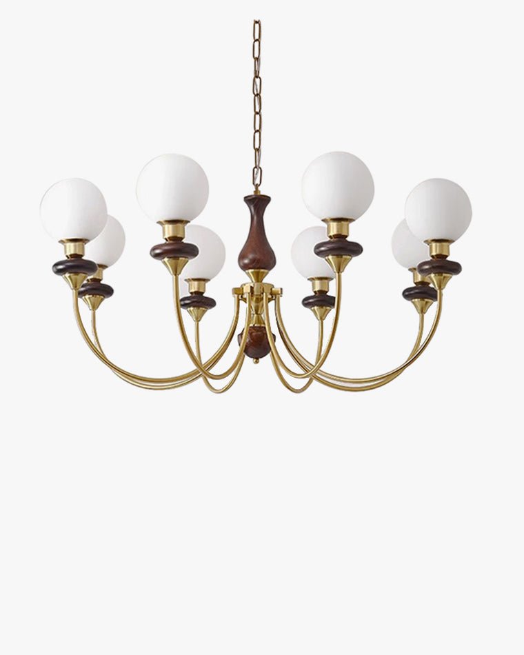 Swoop Arm Globe Chandelier-WM2378