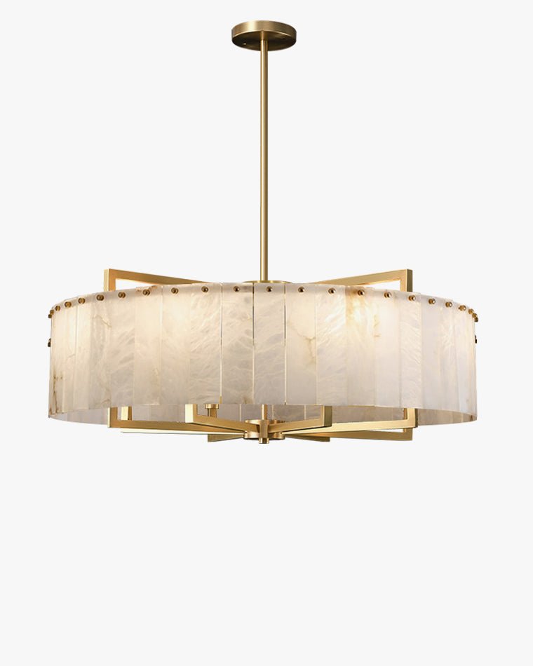 Round Alabaster Chandelier-WM2390a