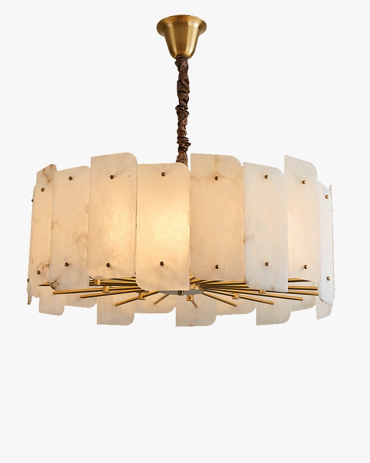 Alabaster Round Chandelier-WM2391