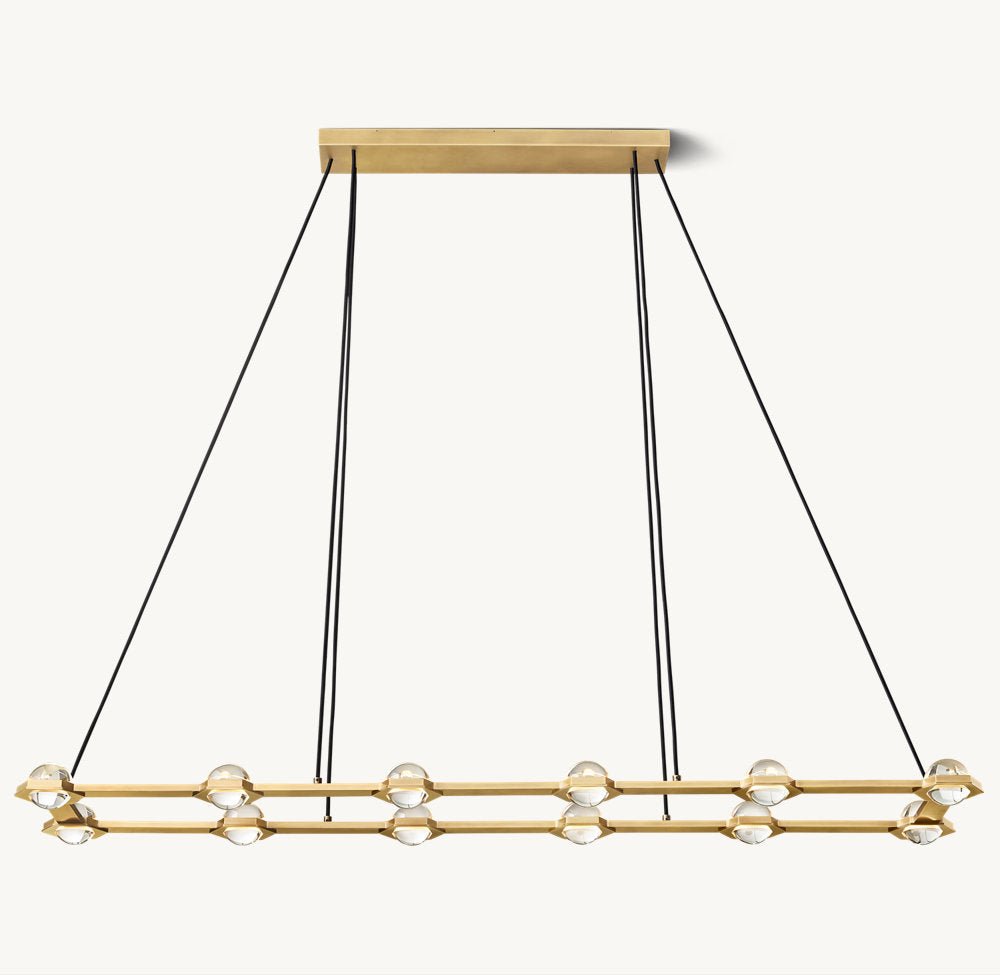 ÉCLATANT RECTANGULAR CHANDELIER 72"