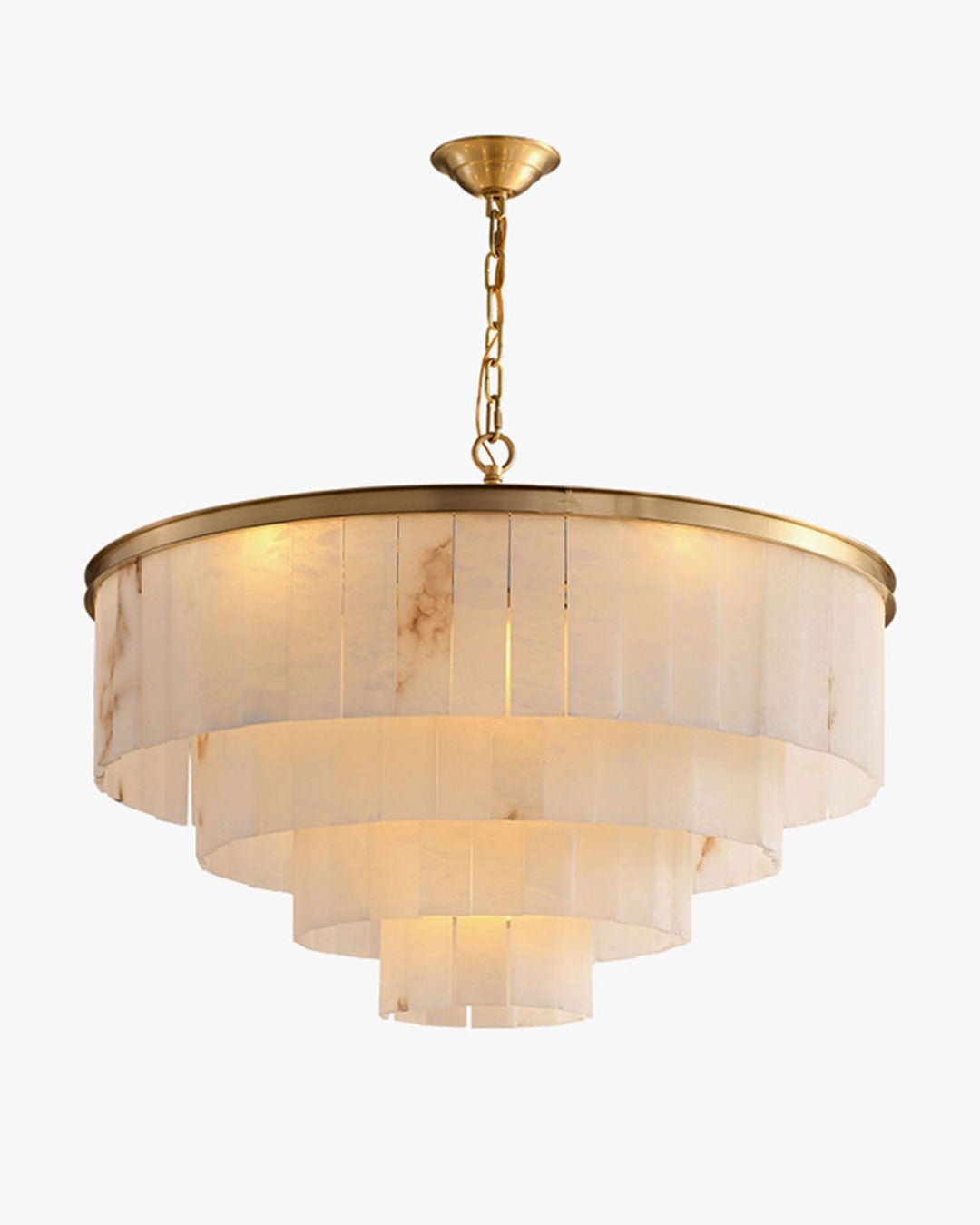 Tiered Round Alabaster Chandelier-WM2853