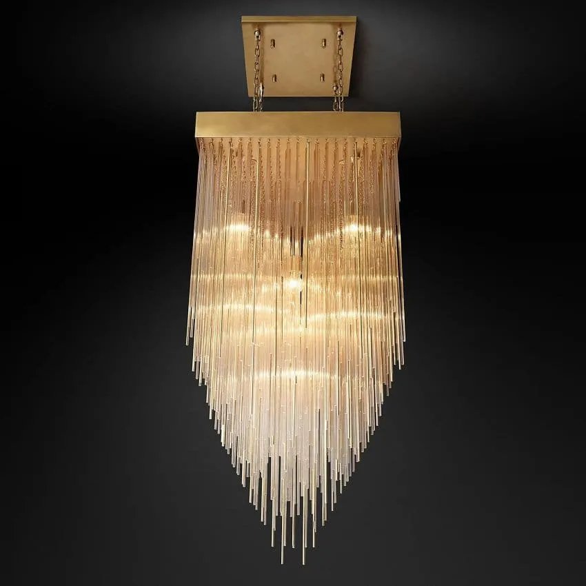 Cascada Square Chandelier 30"