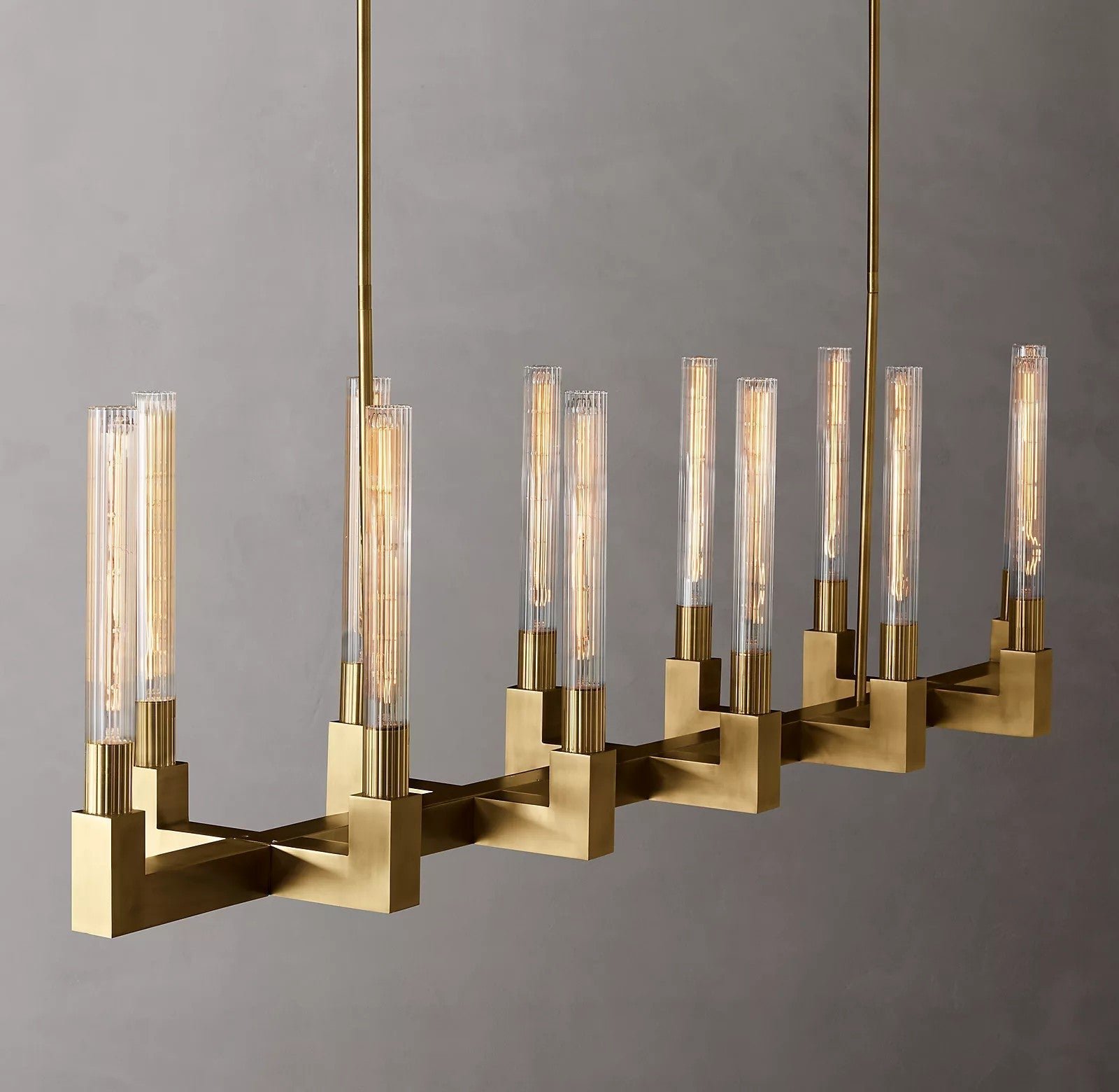 Cannele Refined Candlestick Linear Chandelier 66"
