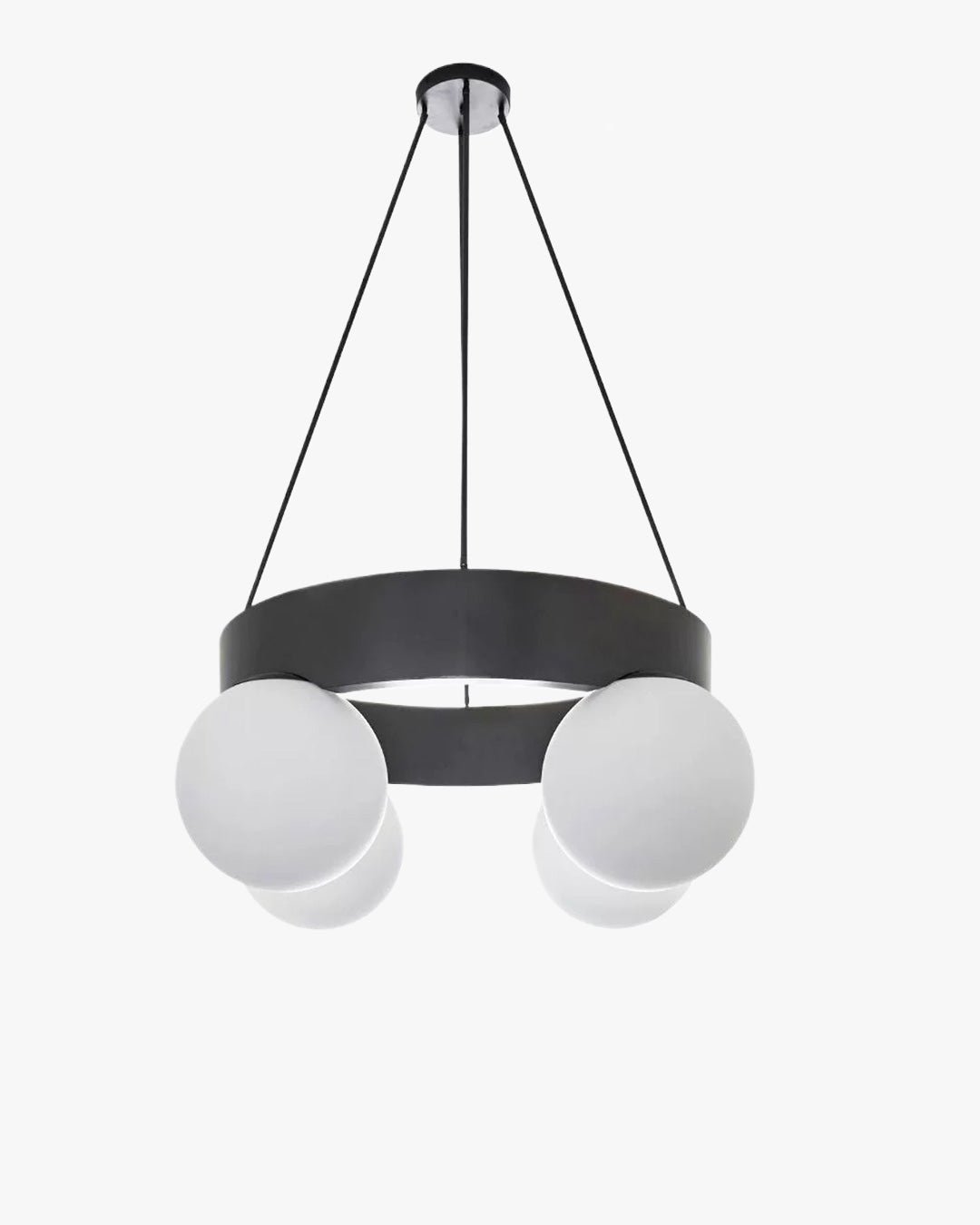 Round Frosted Glass Globe Chandelier-WM2717