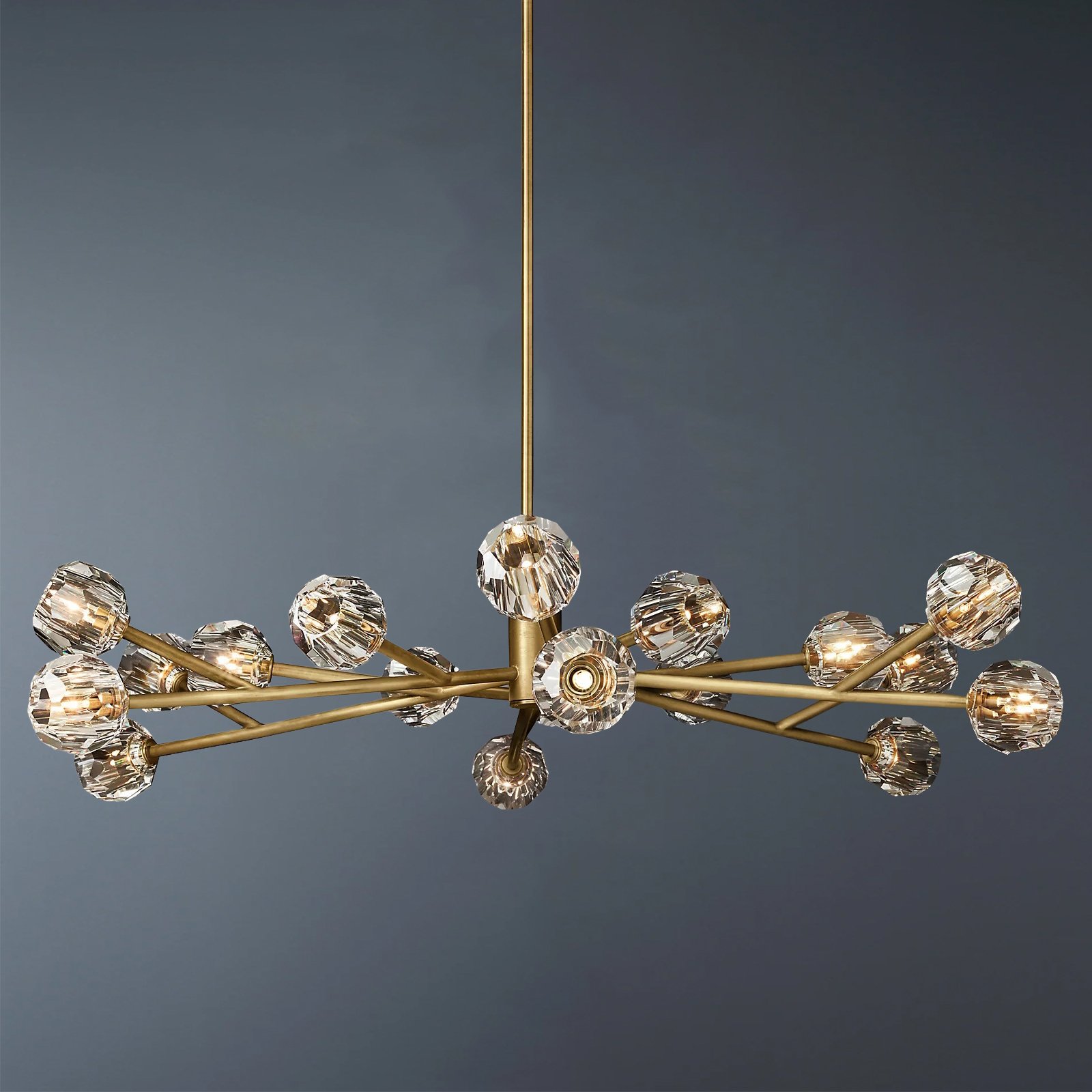 Cell de Crystal Clear Chandelier 60"
