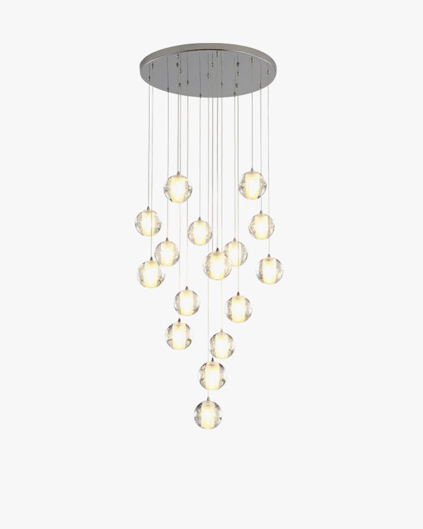 Glass Ball Rain Chandelier-WM2647