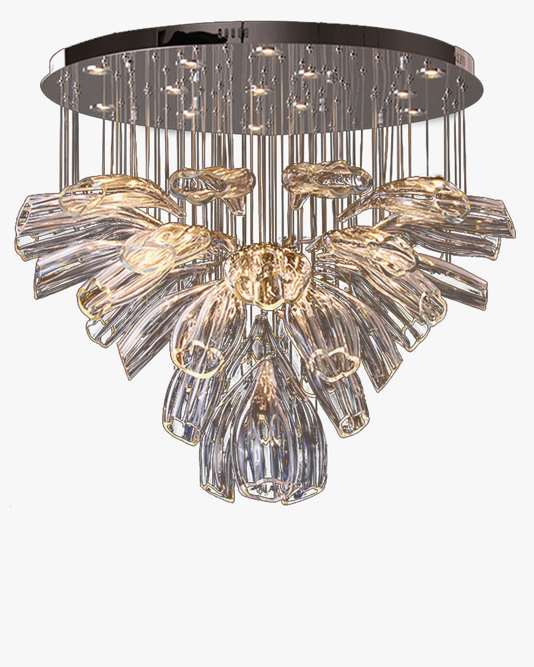 Flower Glass Foyer Chandelier-WM2341
