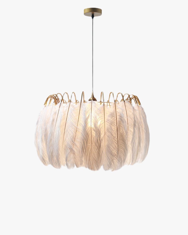 Feather Round Chandelier-WM2215