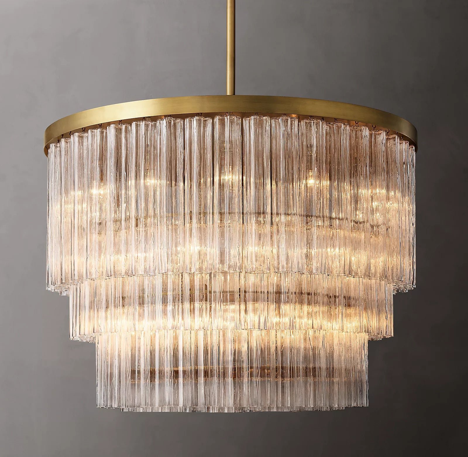 CIELO 3-Tier Round Chandelier 48"