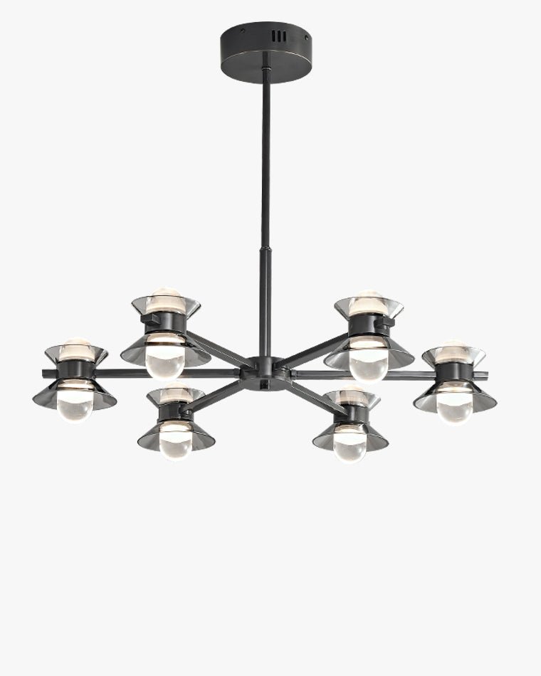 6/8/10 Light Black Brass Chandelier-WM2226