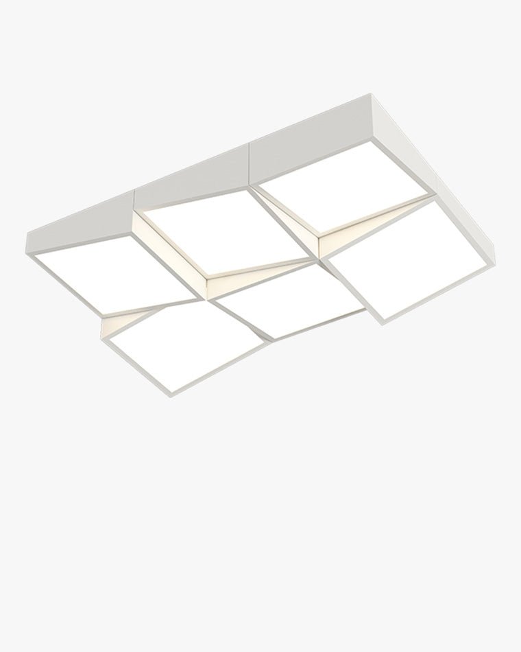 Square/Scalloped Flush Mount Ceiling Light-WM1079
