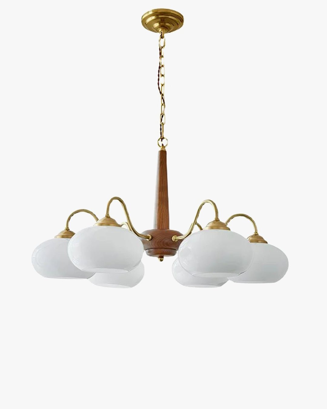 Retro Milk Glass Chandelier-WM2303