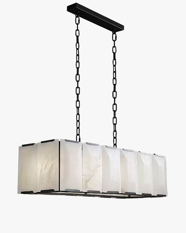 Rectangular Alabaster Chandelier-WM2847