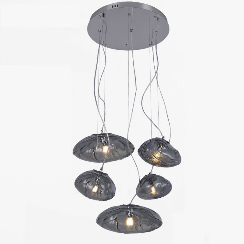 Cascading Blown Glass Pendant Chandelier-WM2101b