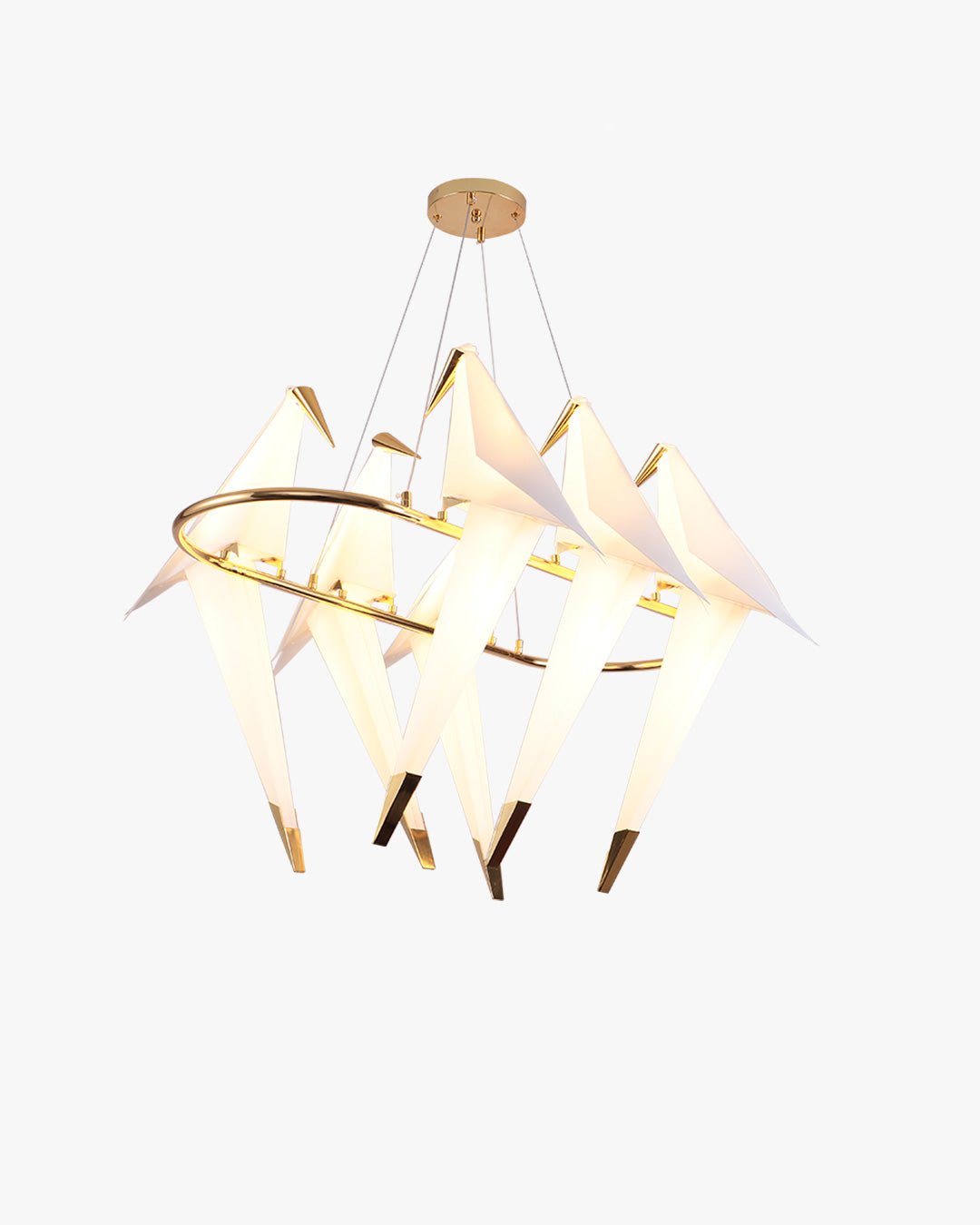 Origami Bird Oval Chandelier-WM2737