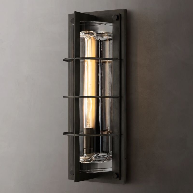 Vicomte Outdoor Modern Metal Wall Sconce
